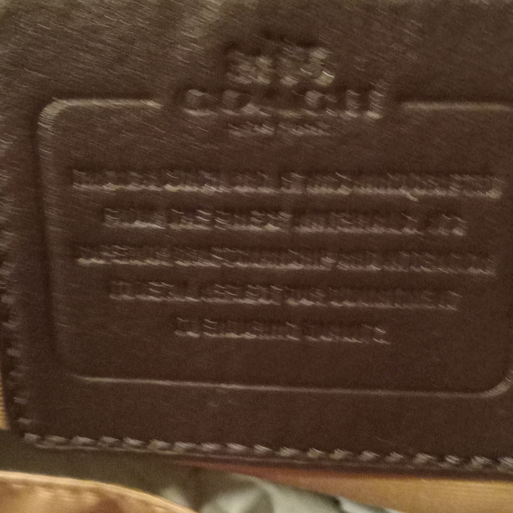 Coach Khaki Canvas And Leather File Bag NWT - Picture 11 of 11